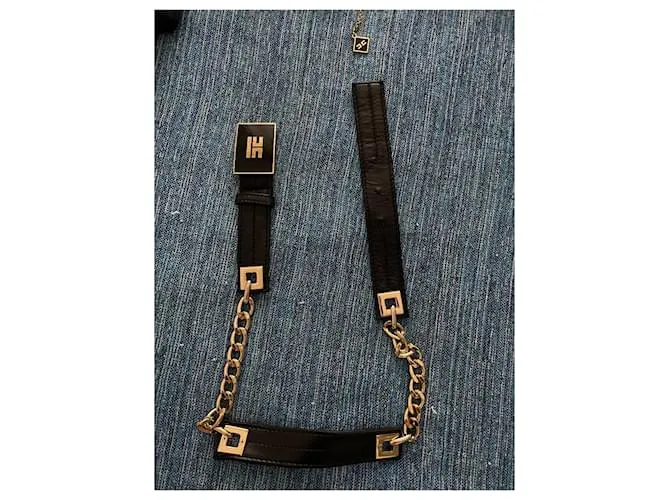 Elisabetta Franchi Chaquetas Negro Gold hardware 