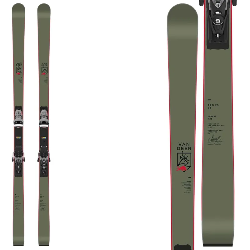 Esquìs Van Deer 25 PRO RS R22 WC con fijaciones SPX 15