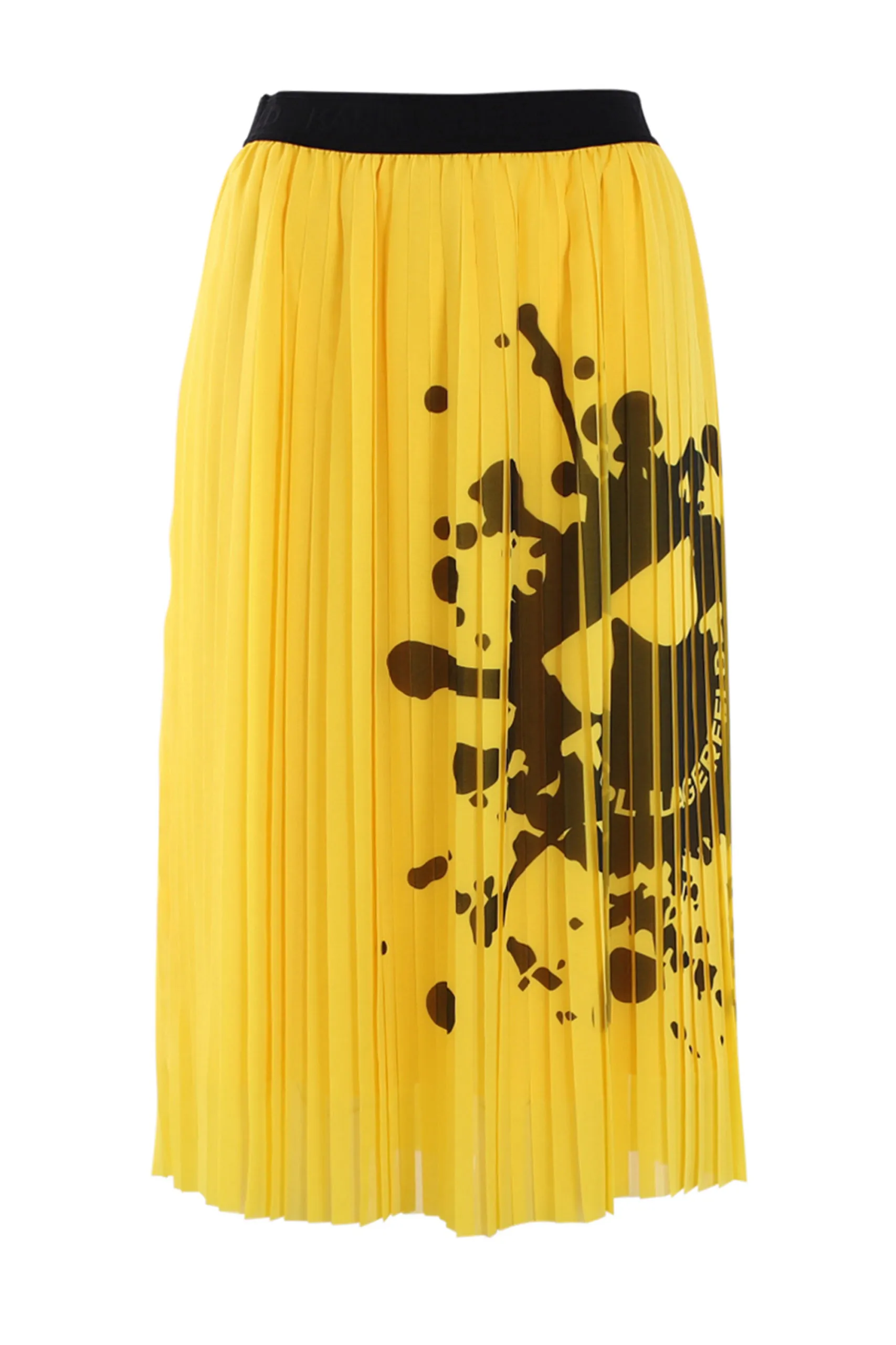Falda amarilla con logo 