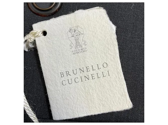 Falda mini de lana gris carbón con detalles de ojales Brunello Cucinelli 