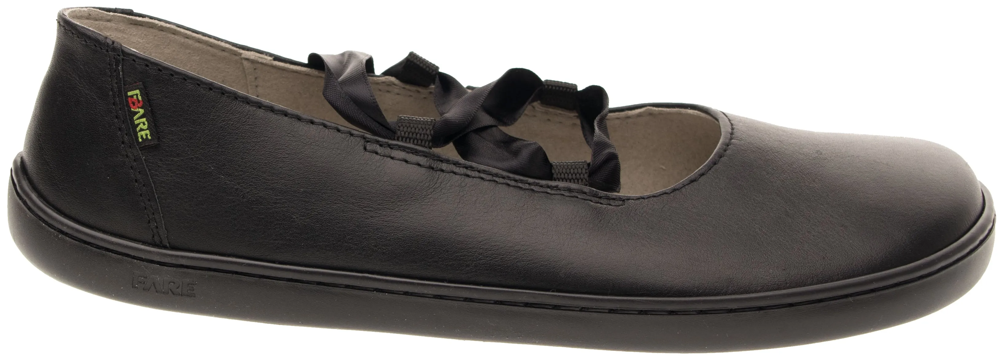 FARE BARE  A5362112 VENUS BLACK  BAILARINAS BAREFOOT CUERO