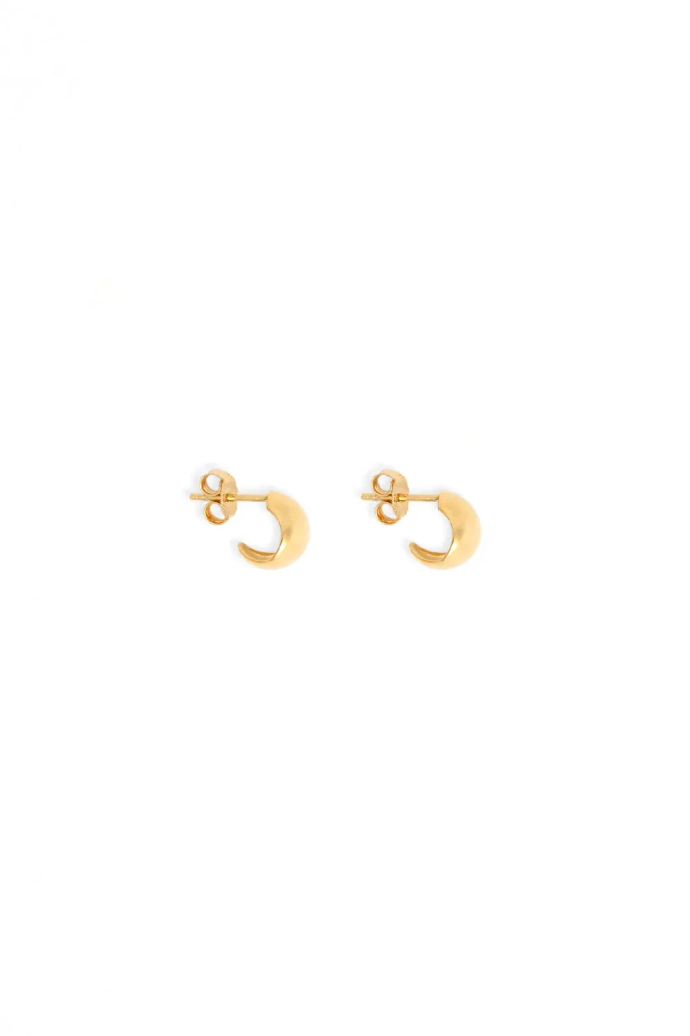 Fold Hoops Small Gold