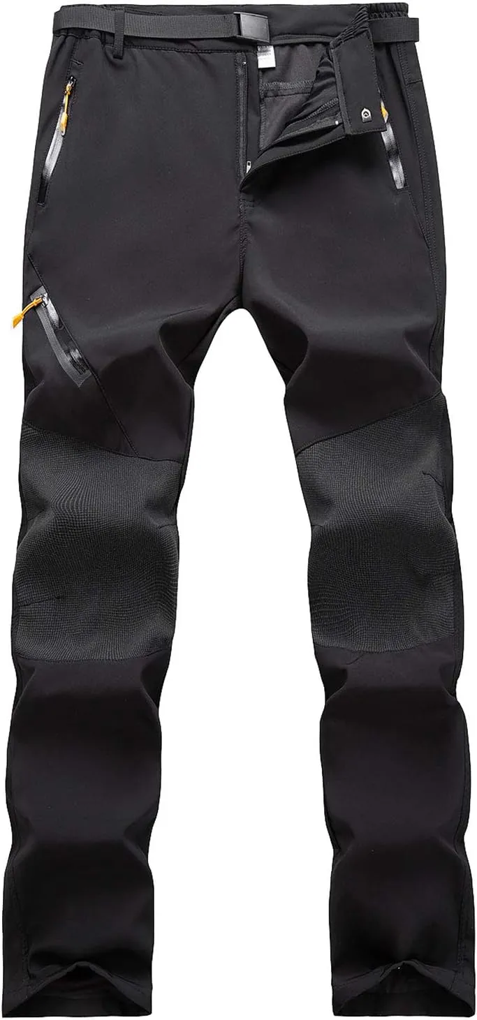 Freiesoldaten de Los Hombres Exterior Pantalones Ligeros Secado Rápido Senderismo Caza Pantalones de Pesca con Cinturón
