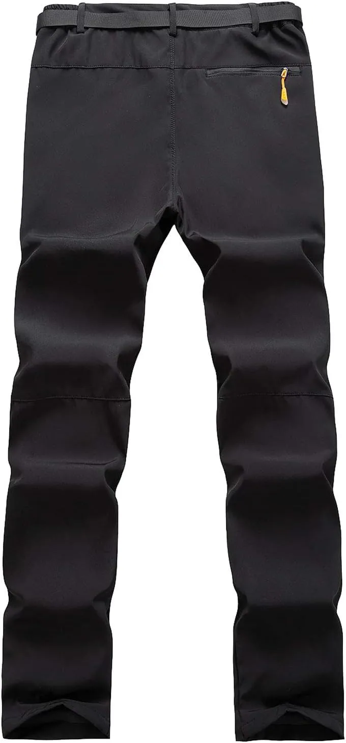 Freiesoldaten de Los Hombres Exterior Pantalones Ligeros Secado Rápido Senderismo Caza Pantalones de Pesca con Cinturón