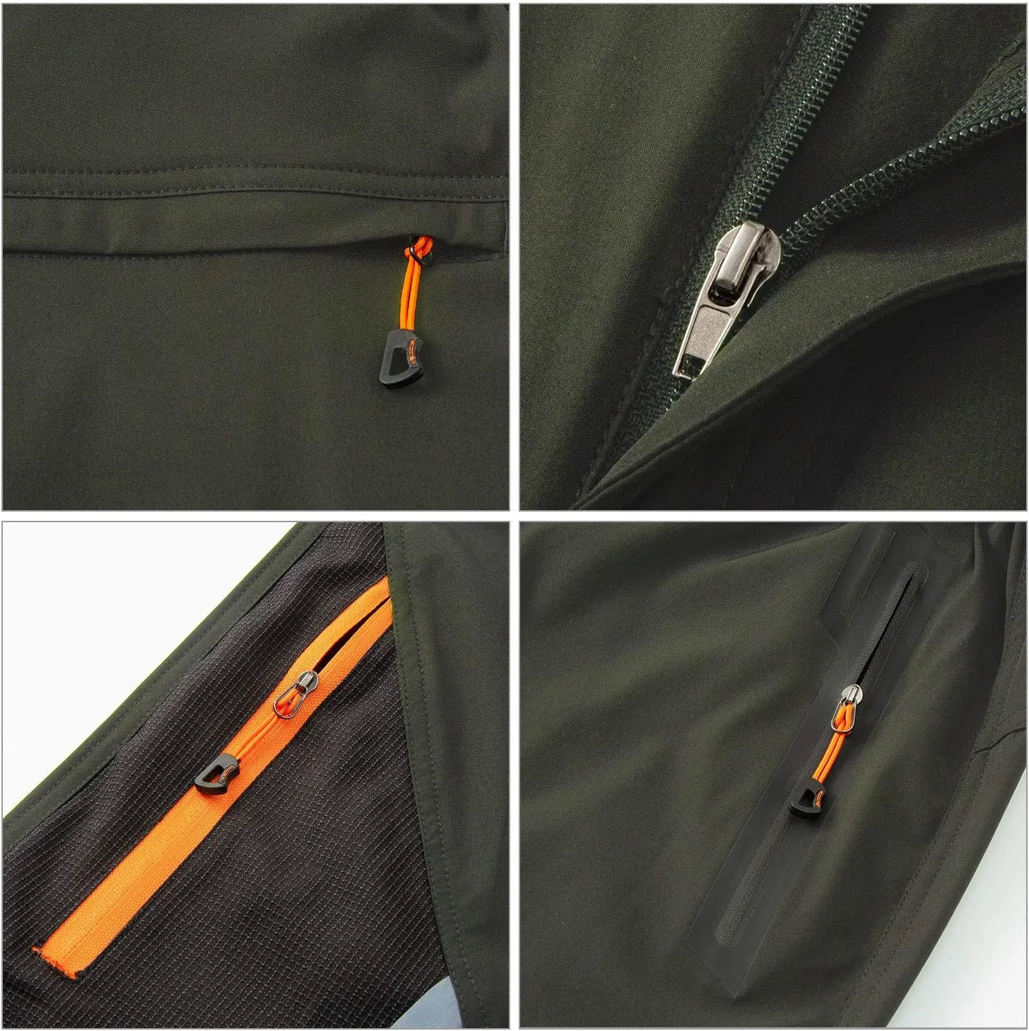 Freiesoldaten de Los Hombres Exterior Pantalones Ligeros Secado Rápido Senderismo Caza Pantalones de Pesca con Cinturón