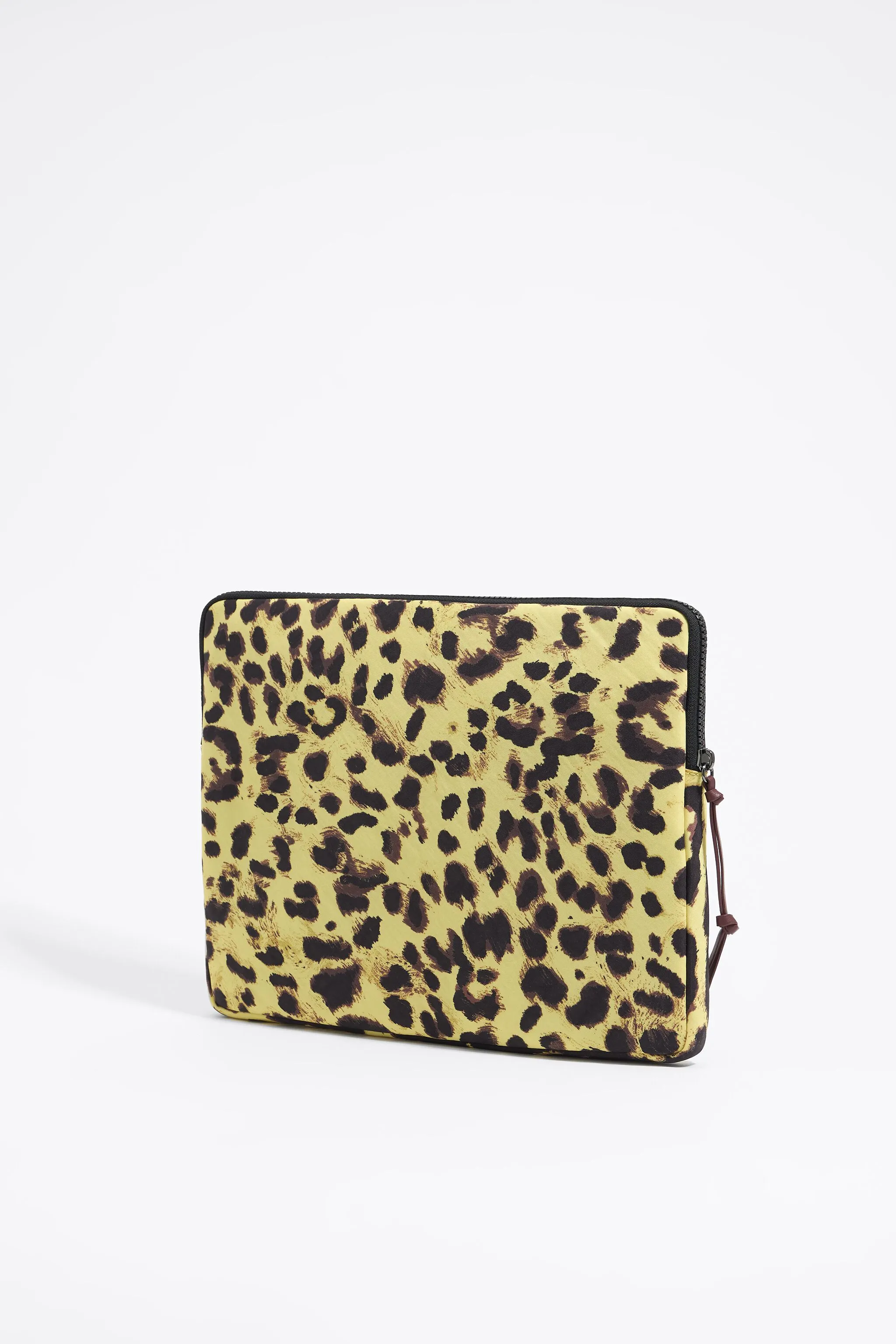 Funda portátil 13,5" nylon Animal amarilla