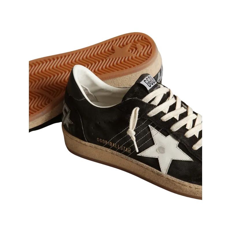 GOLDEN GOOSE  BALLSTAR BLACK AND WHITE