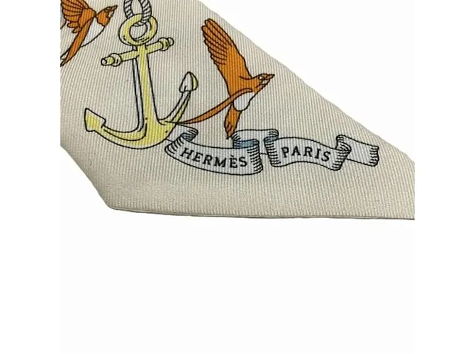 Hermès Twilly Mi Nube Bufanda Multicolor Crudo 