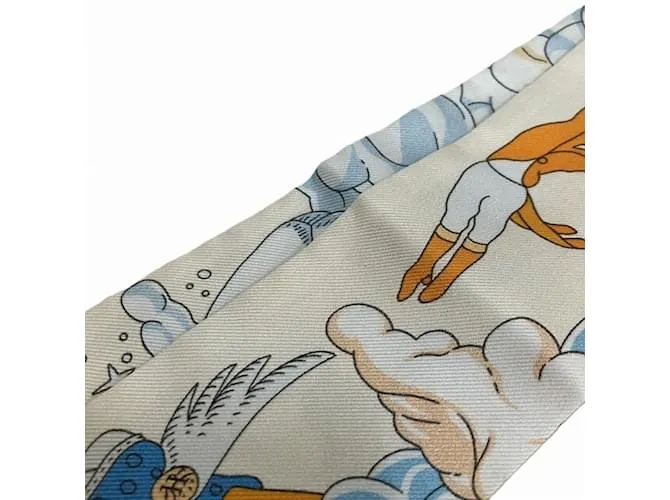 Hermès Twilly Mi Nube Bufanda Multicolor Crudo 