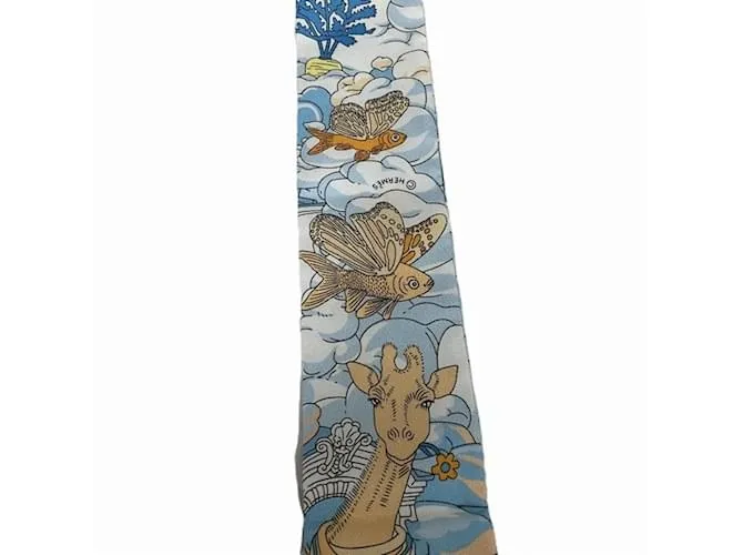 Hermès Twilly Mi Nube Bufanda Multicolor Crudo 