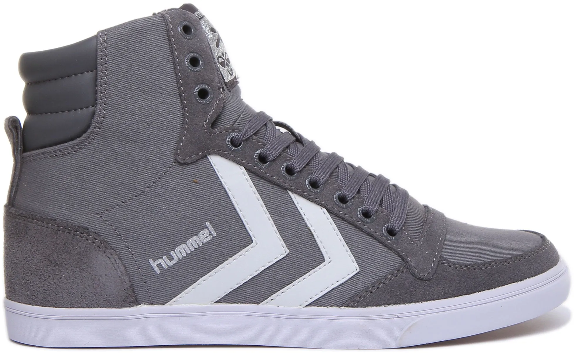 Hummel Slimmer Stadil Zapatillas de lona de ante con cordones para unisex en azul blanco