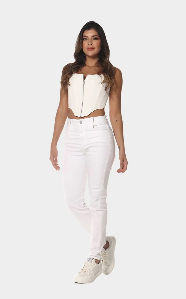 JEAN BLANCO SKINNY  NAVISSI