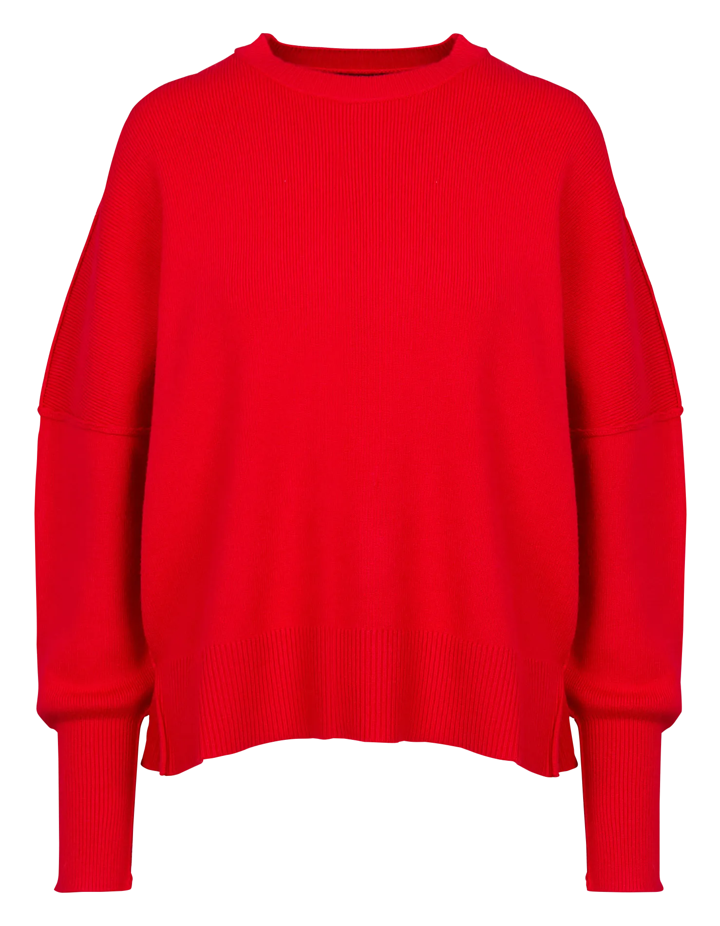 Jersey de lana oversize en rojo