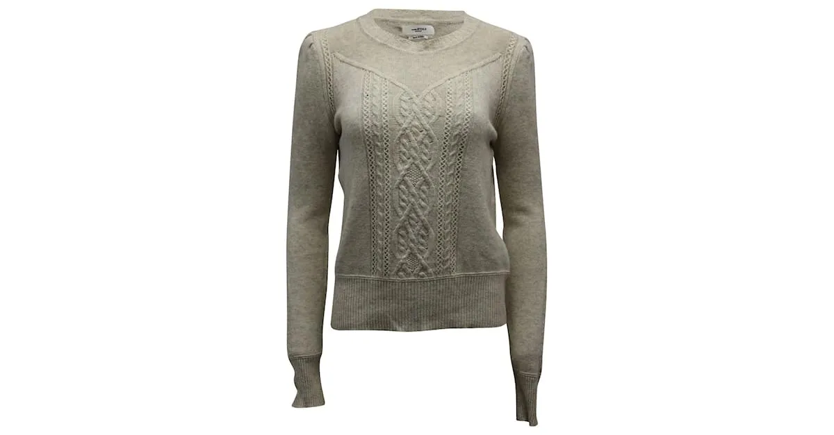 Jersey Isabel Marant Etoile de ochos en algodón color crema Blanco Crudo 
