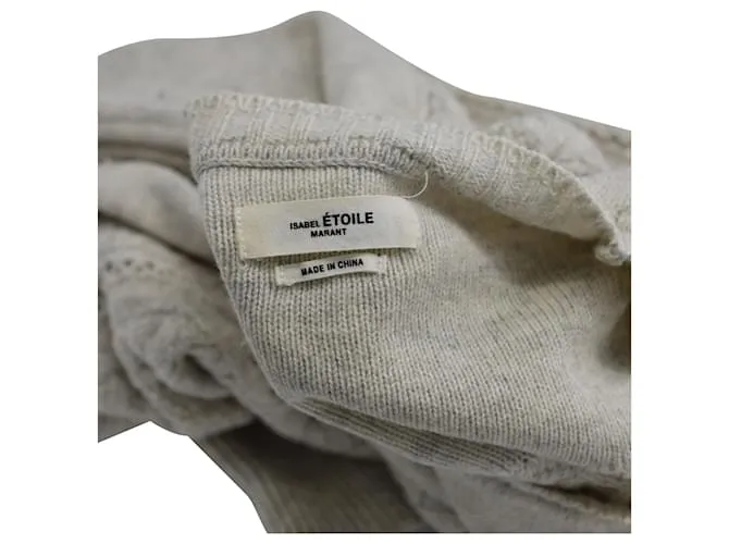 Jersey Isabel Marant Etoile de ochos en algodón color crema Blanco Crudo 