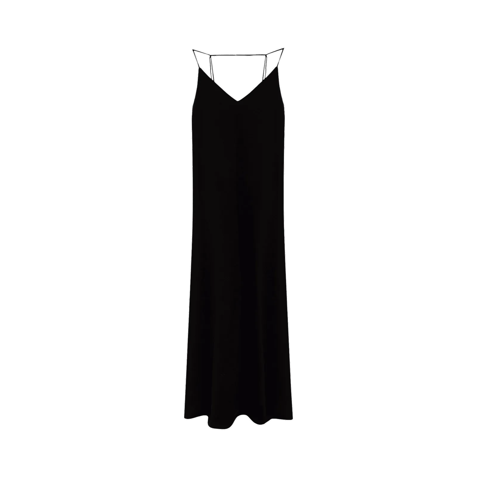 Jil Sander Spaghetti Stripes Evening Dress