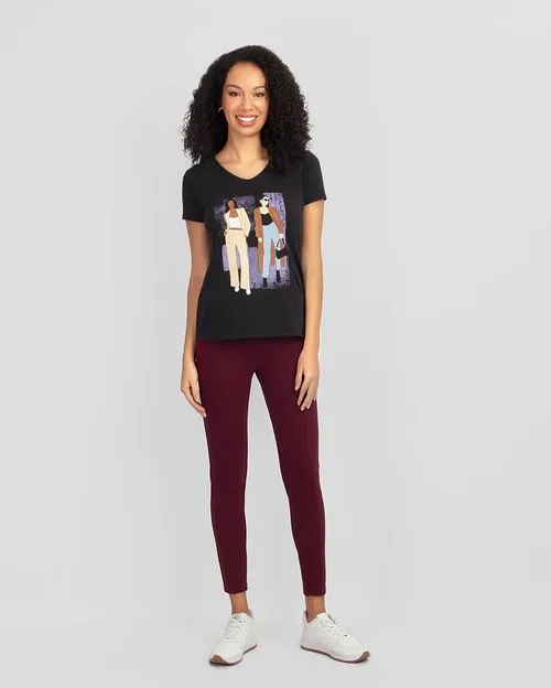 Legging Mujer Taty Guinda Vino