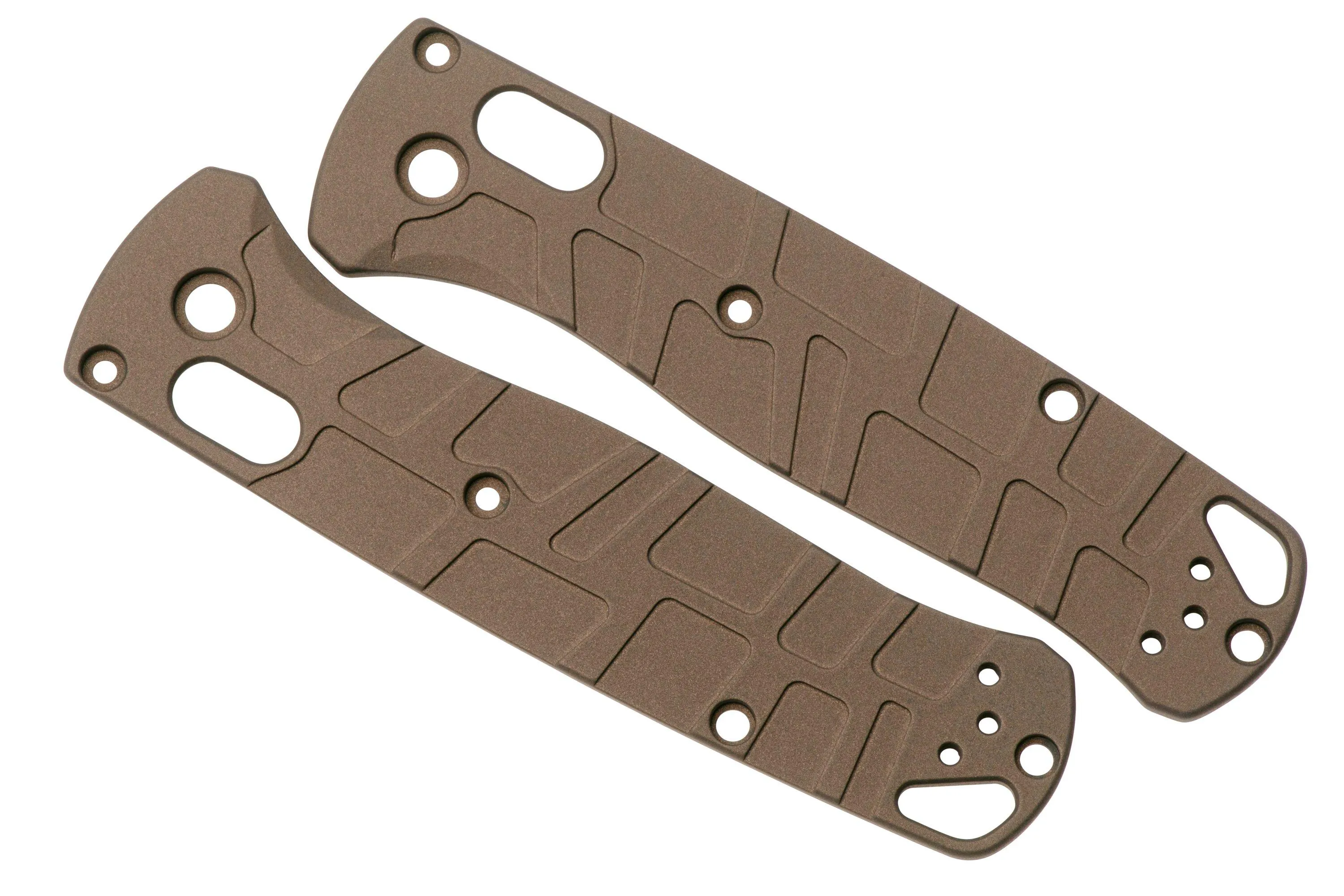Lex Custom Benchmade Bugout 535 Scales BUTH359 Turtle Smoked Bronze Titanium, cachas de mango