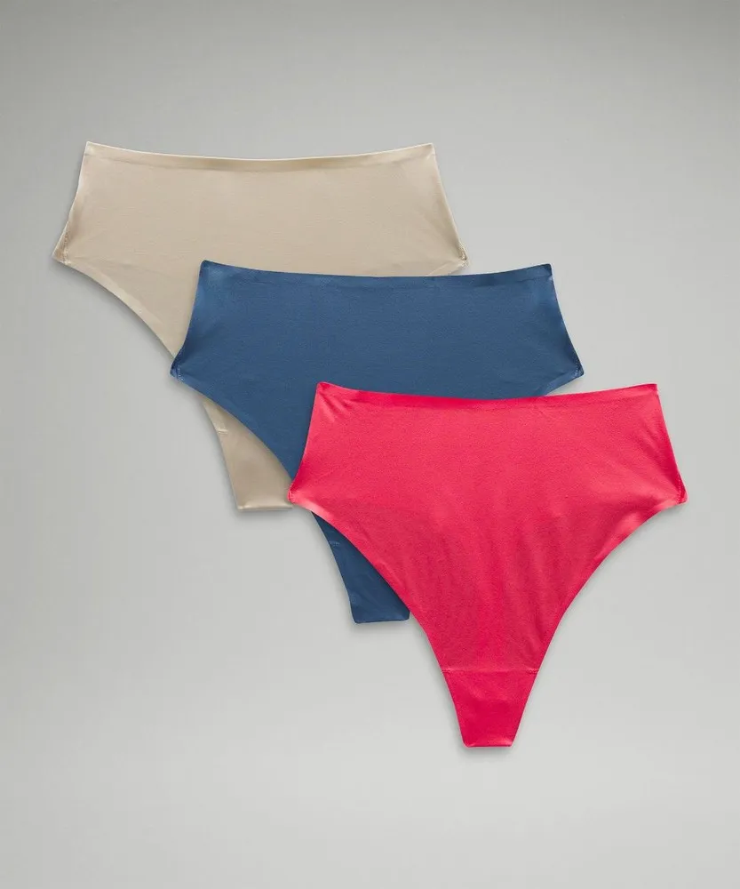 LULULEMON TANGA WUNDERMOST DE TALLE ALTO Y TEJIDO NULU ULTRASUAVE  PACK DE 3 ROSAS | YE54J1FD