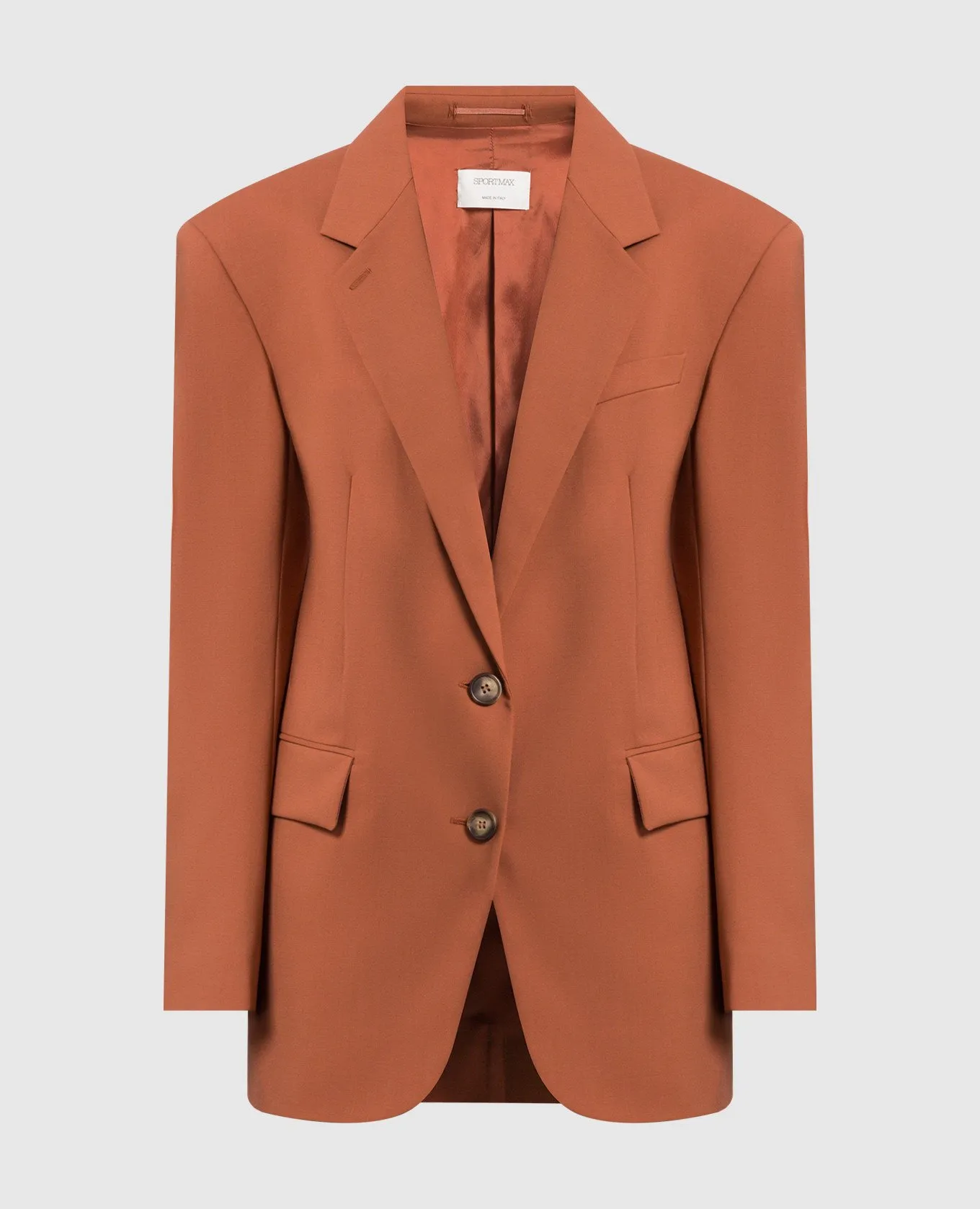 Max Mara Sportmax Nevis terracotta wool jacket