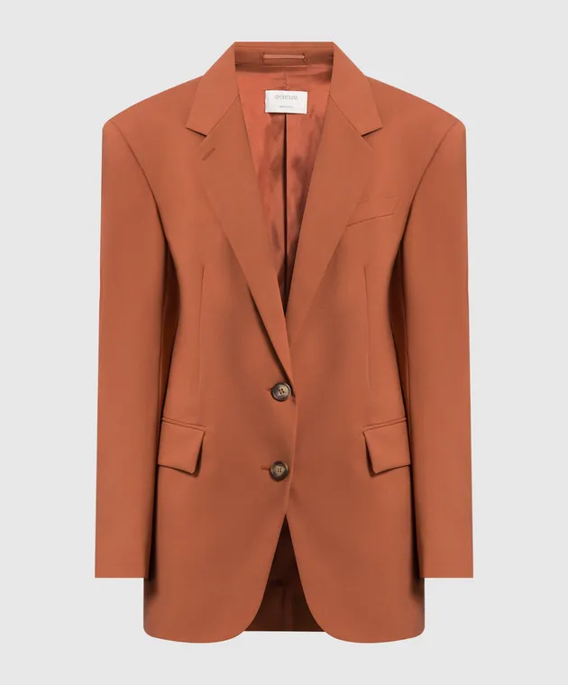 Max Mara Sportmax Nevis terracotta wool jacket