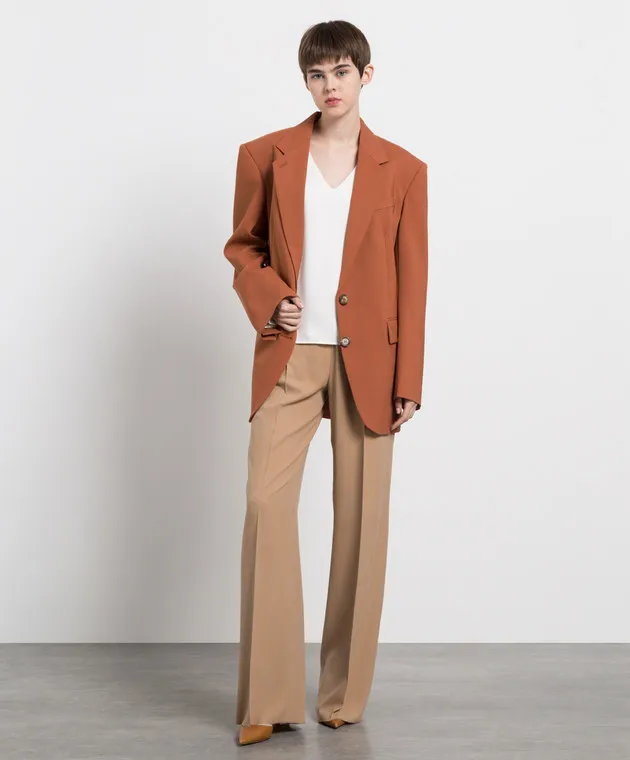 Max Mara Sportmax Nevis terracotta wool jacket