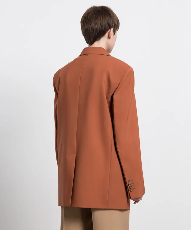 Max Mara Sportmax Nevis terracotta wool jacket