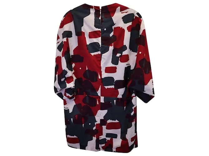 Minivestido Marni con estampado abstracto en poliéster multicolor 
