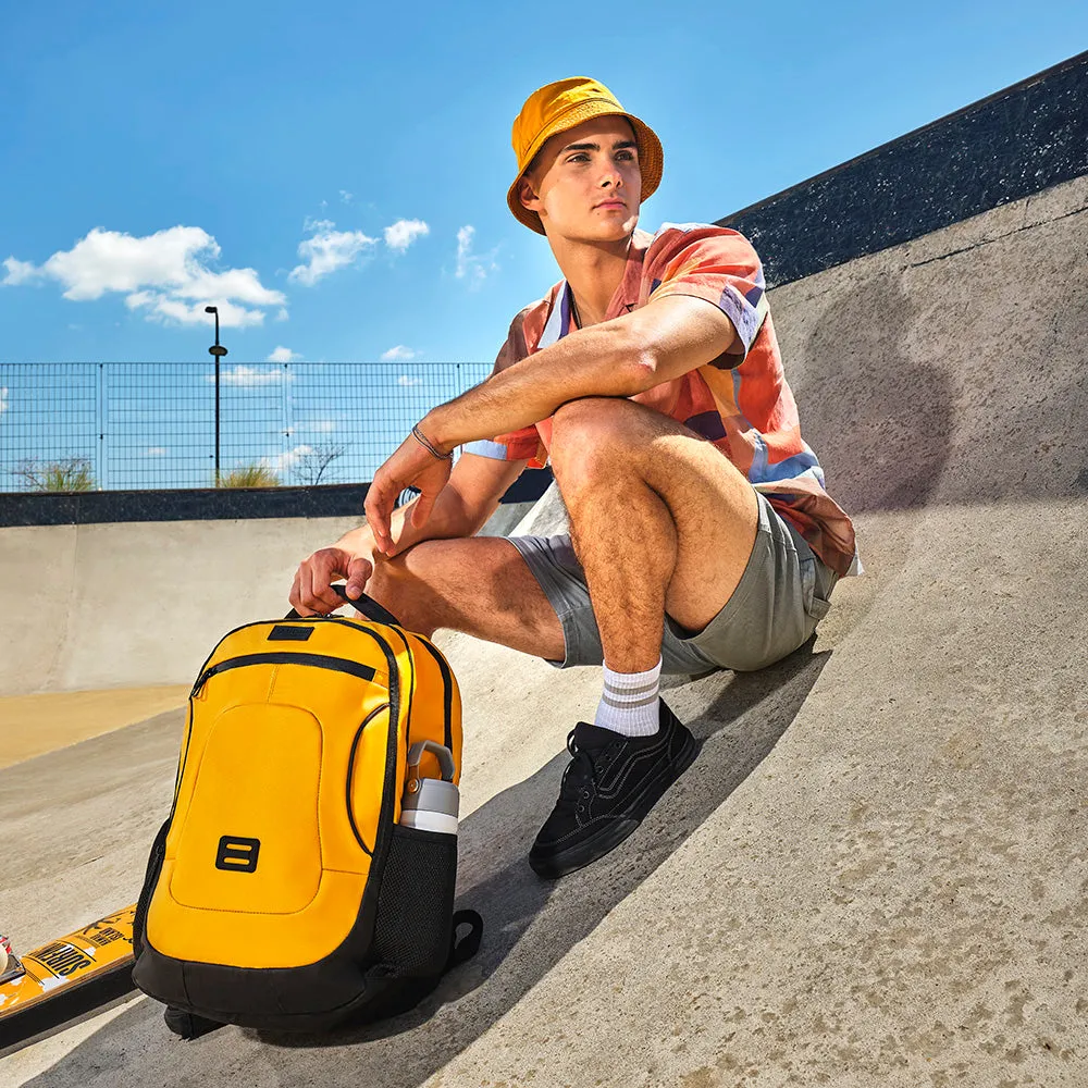 Mochila para notebook 17 de hombre Gamma amarilla