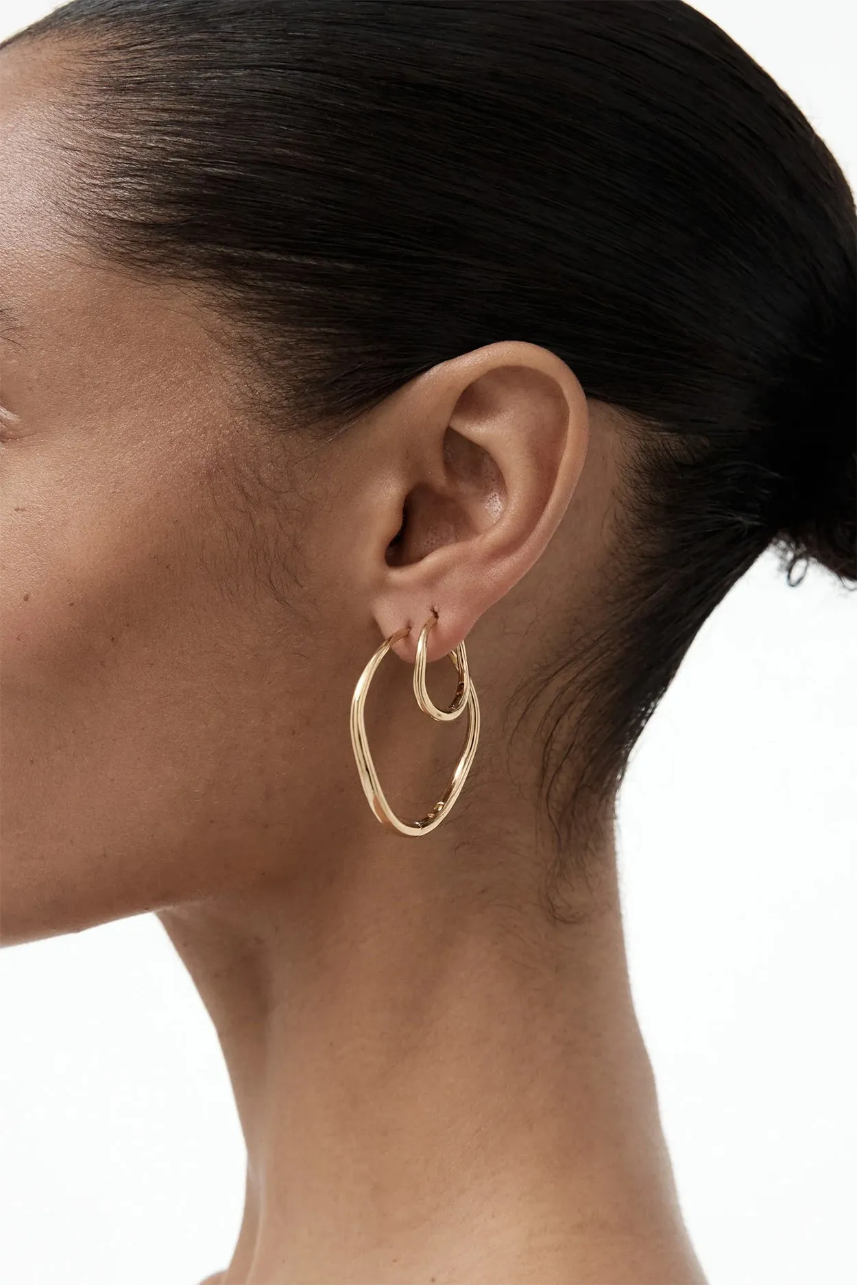 Momento Large Hoops Gold