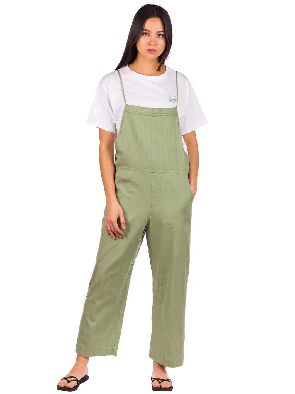 Mono RIP CURL pierna ancha para Mujer algodón orgánico Saltwater Green Ref. GDREK9 verde