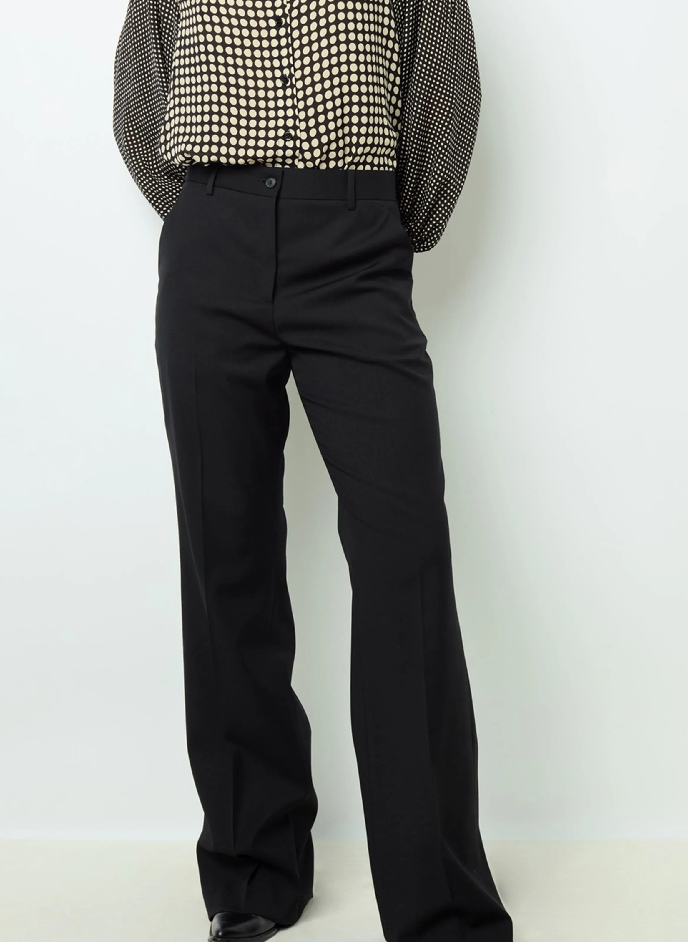 NEESA  PANTALóN DE SASTRE DE MEZCLA DE LANA EN NEGRO