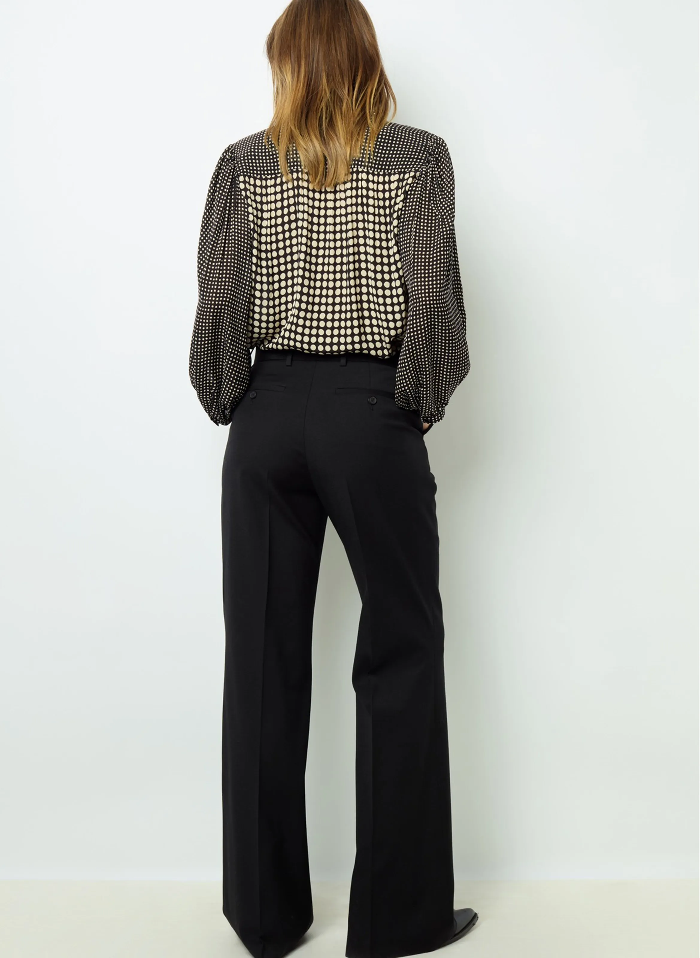 NEESA  PANTALóN DE SASTRE DE MEZCLA DE LANA EN NEGRO