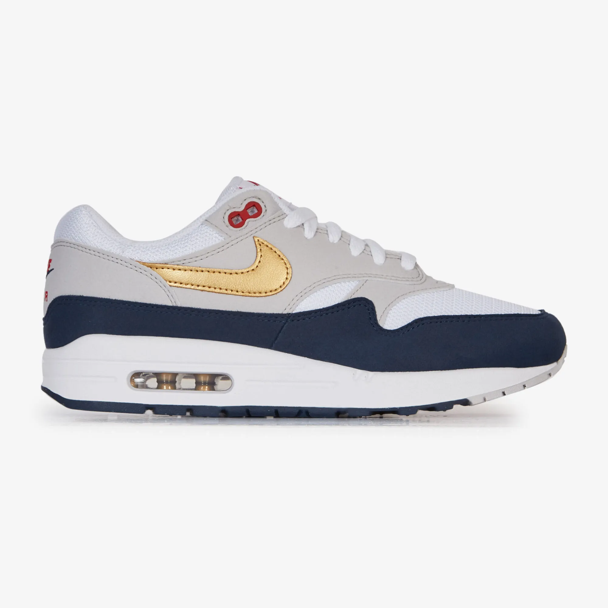 NIKE AIR MAX 1 OLYMPIC BLANC/