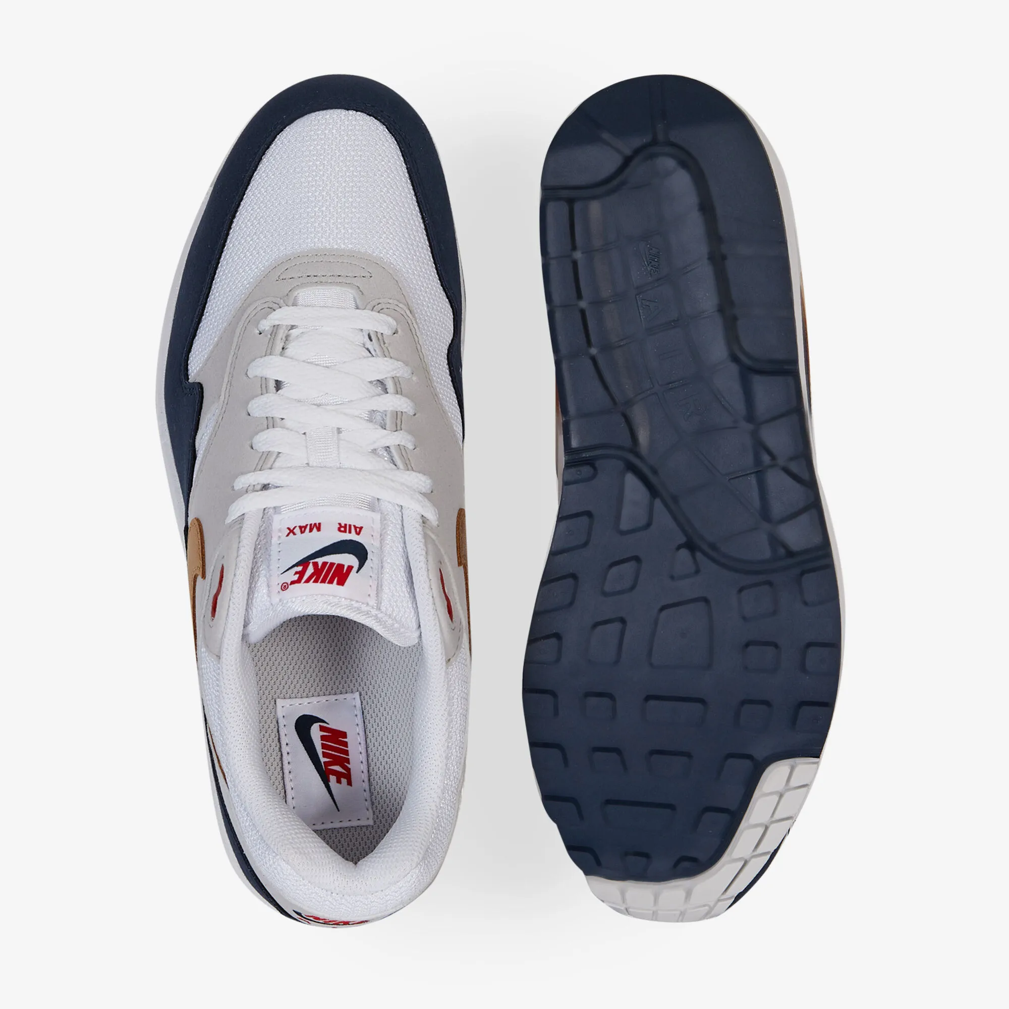 NIKE AIR MAX 1 OLYMPIC BLANC/