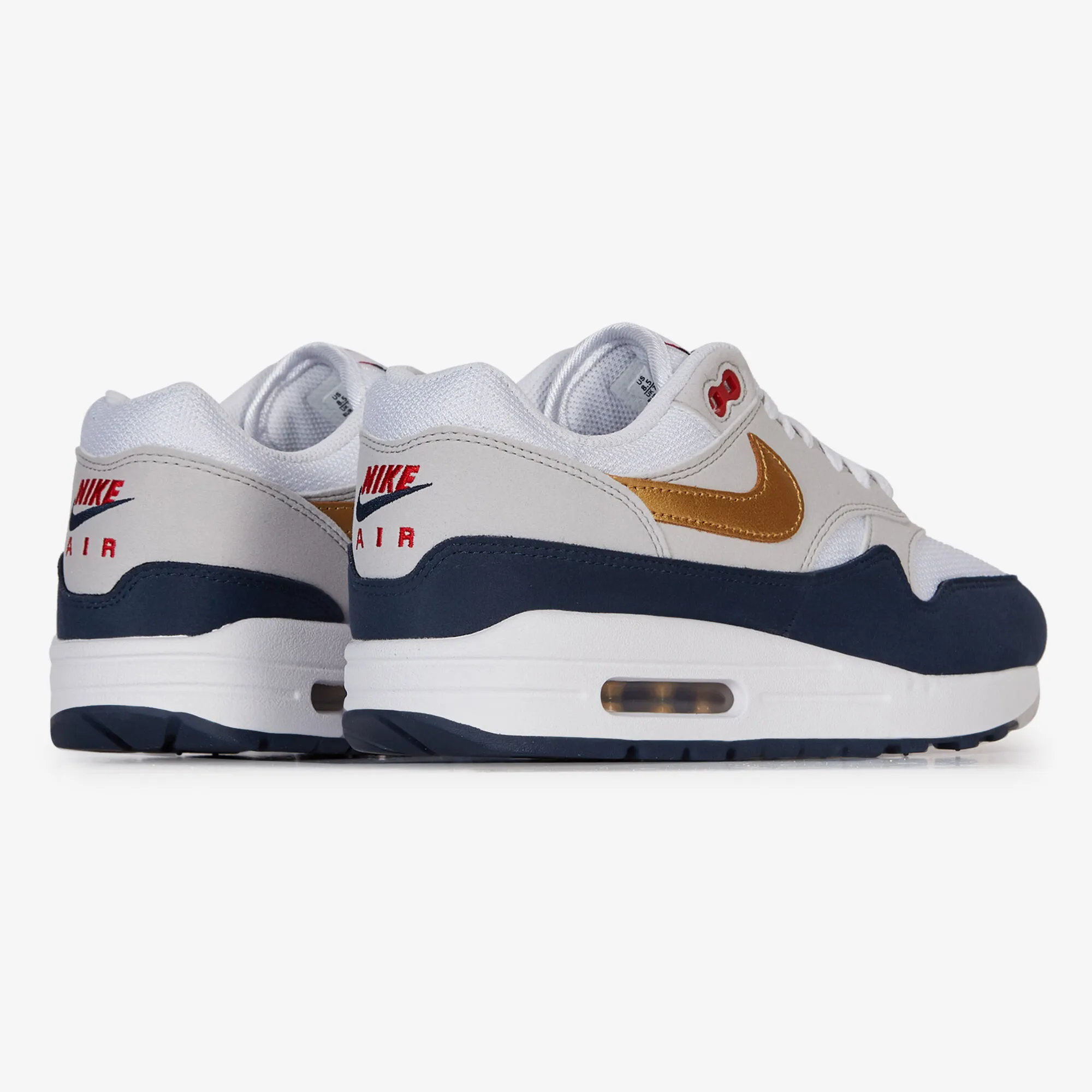 NIKE AIR MAX 1 OLYMPIC BLANC/