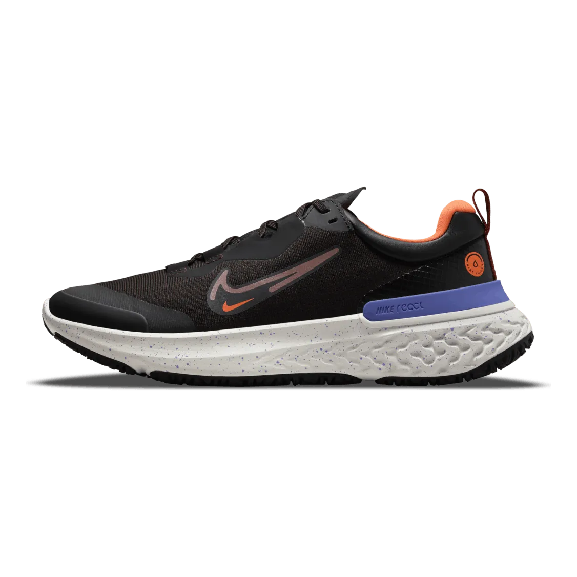 NIKE REACT MILER 2 SHIELD MEN'S RUN BLACK/REDSTONETOTAL ORANGEIN