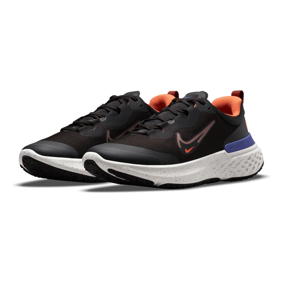 NIKE REACT MILER 2 SHIELD MEN'S RUN BLACK/REDSTONETOTAL ORANGEIN