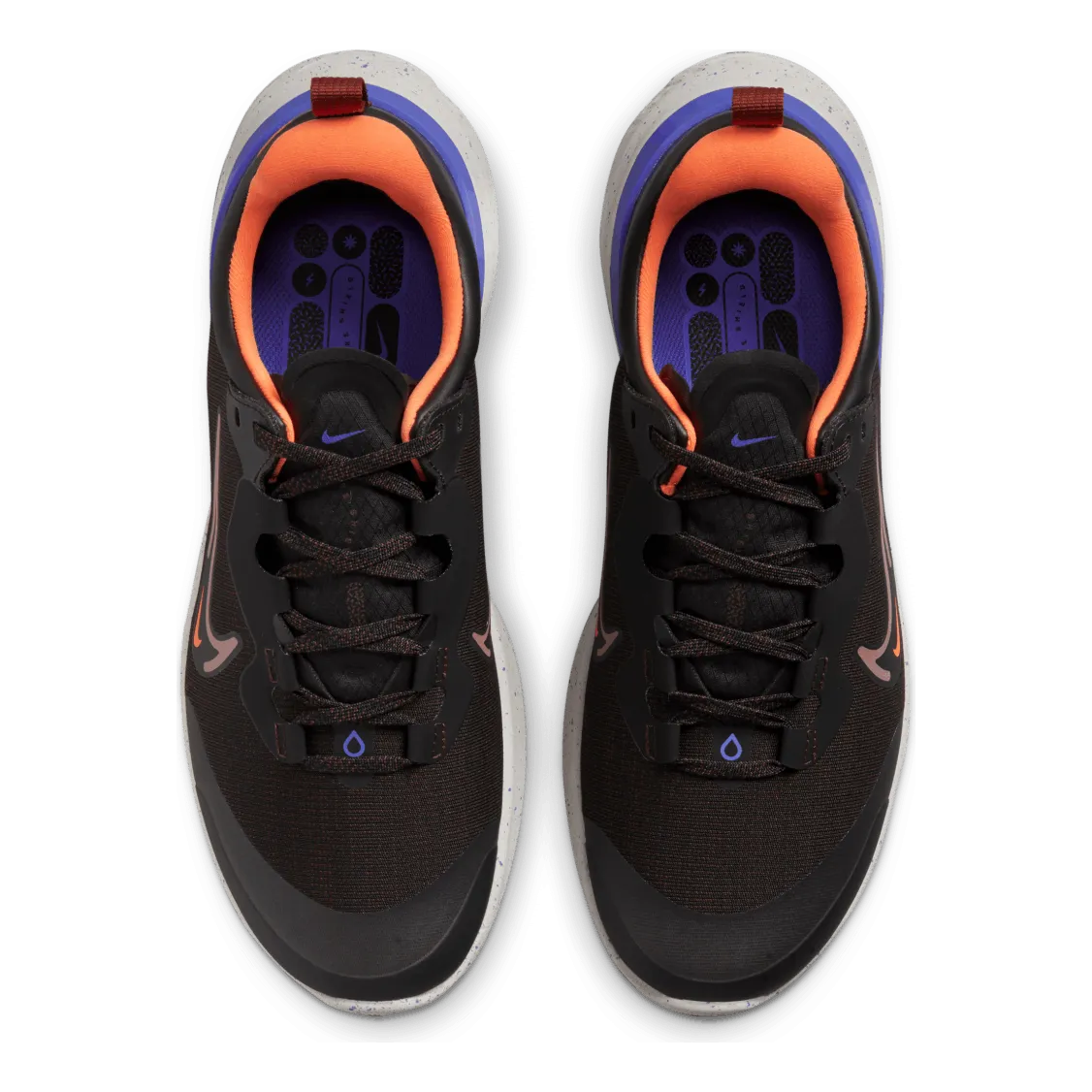 NIKE REACT MILER 2 SHIELD MEN'S RUN BLACK/REDSTONETOTAL ORANGEIN