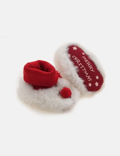 NoName Zapatillas papa noel pelo