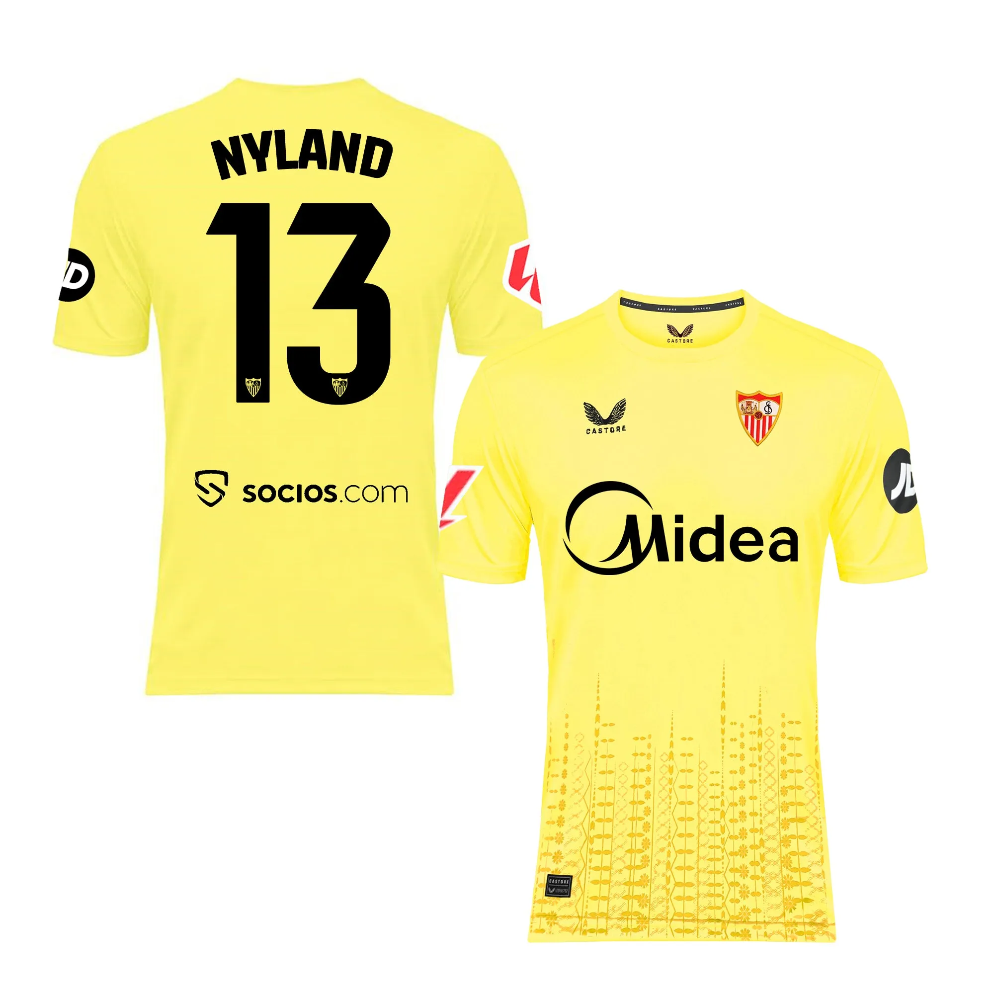 Nyland Camiseta 3 portero adulto amarilla 24/25