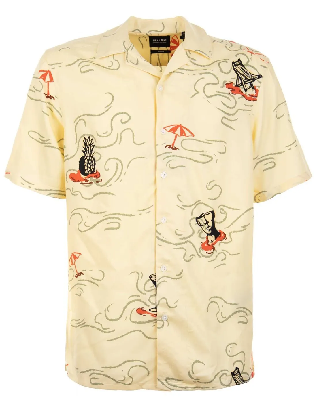 ONLY  CAMISA AMARILLA ONSBOYY LIFE HOMBRE