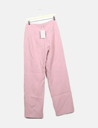 ONLY Pantalón recto rosa