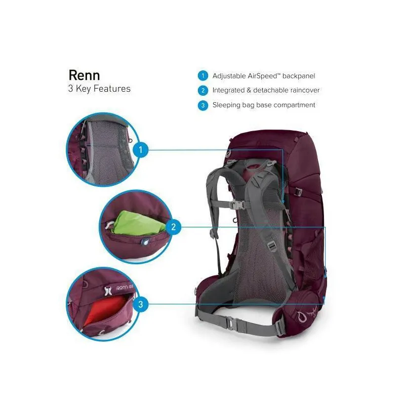 Osprey Renn 50 (Aurora púrpura)