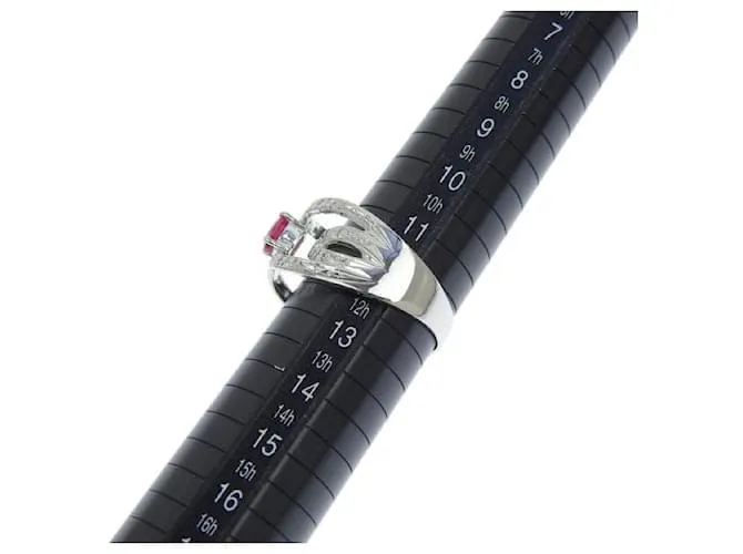 OTRAS JOYAS & OTHER STORIES PLATINO PT SIN MARCA900 ANILLO CON 0.57CT RUBY Y 0.15CT DIAMOND (TAMAñO 12) PARA MUJERES  PRELO