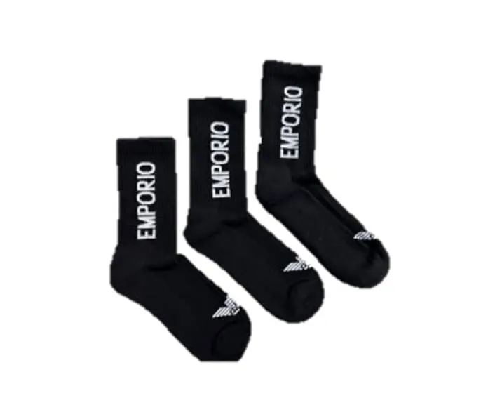 Pack 3 calcetines Emporio Armani 303133 4R300 00120 nero