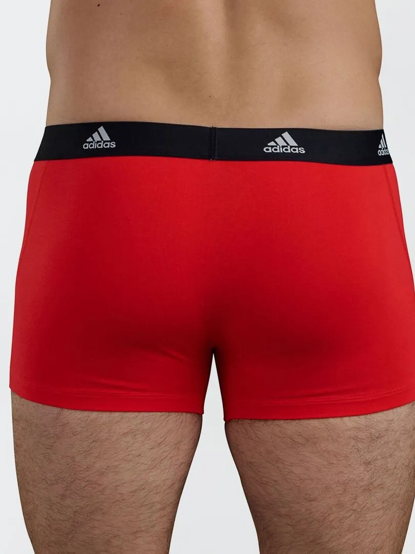 PACK DE 3 BóXERS 'ADIDAS'  ROJO