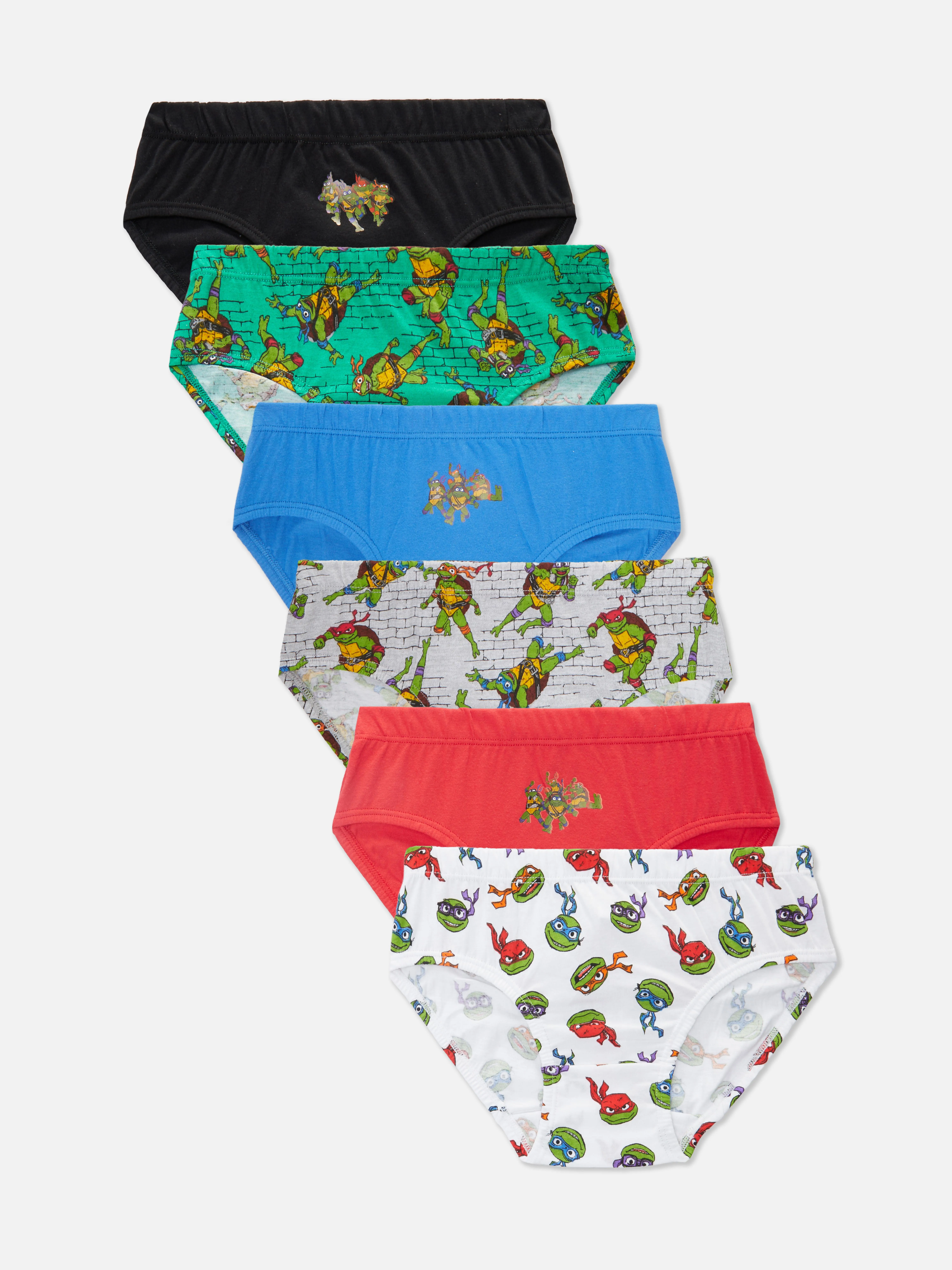 Pack de 6 calzoncillos de Las Tortugas Ninja