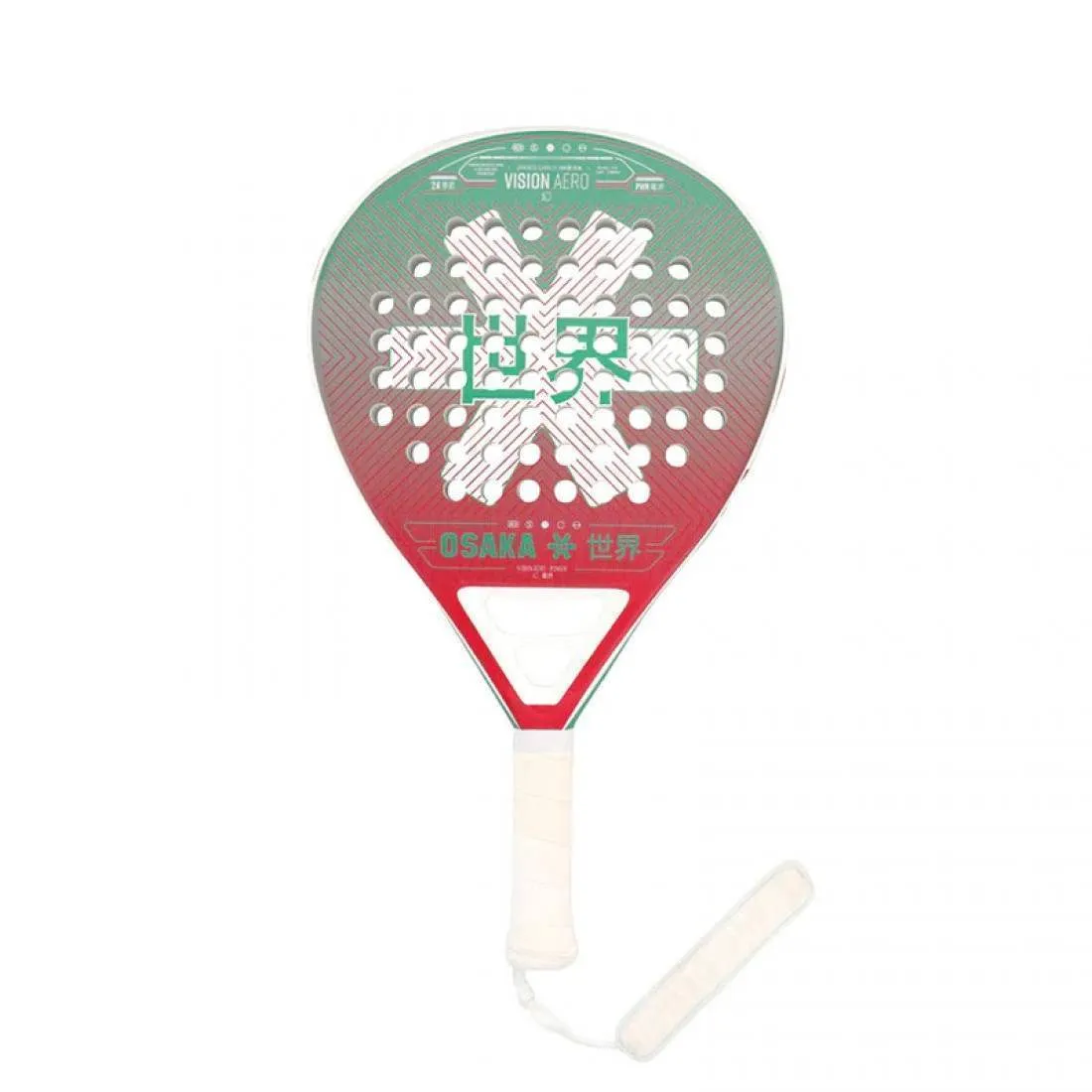 Pala Osaka Vision Aero Power Rojo Verde | OSAKA
