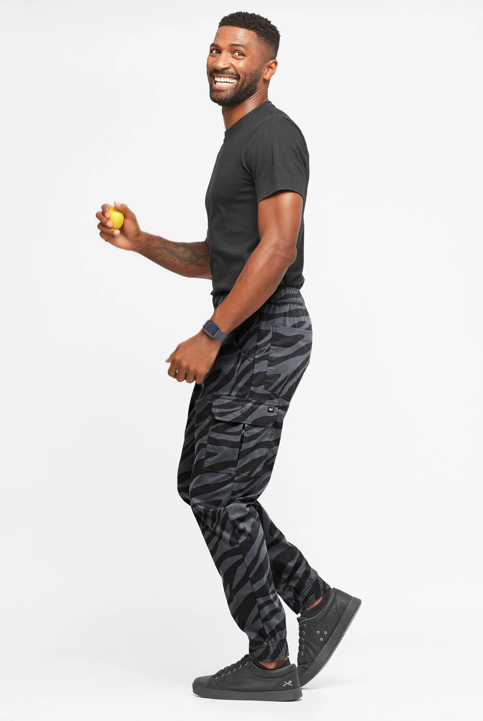 Pantalón de chef CHEF 360 Zebra STRETCH con 7 bolsillos para hombre
